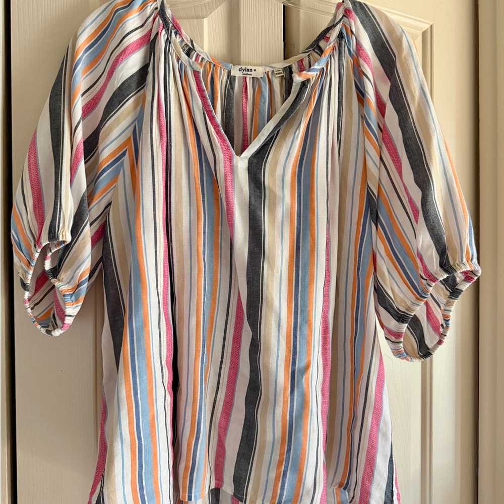 dylan Multicolor Striped Blouse